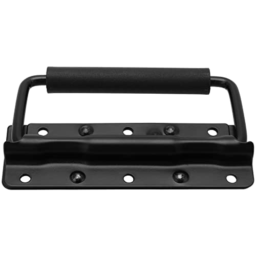 Sehoi 8 Pack 124Mm Spring Loaded Case Handle, Folding Pull Handle, Surface Mount Chest Handles With Rubber Grip, Heavy Duty Chest Handle For Flight Case, Speaker thumb #3