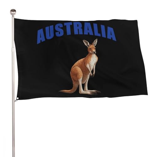 Australia Kangaroos Australian Seasonal Garden Flag Yard Outdoor Flags for Outside Holiday Decor One Sided