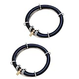 Hohopeti Anillos Difusores de Burbujas de Oxigenación para Peceras Acero Inoxidable 6 MM Diámetro 15 CM 2 Unidades Sistema de Aireación para Estanques y Acuarios Submarinos