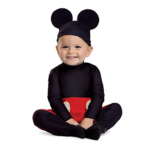 Disfraz de Mickey Mouse para bebé, disfraz oficial de Mickey Mouse de Disney, tamaño infantil, Como se muestra, Size (6-12 months)