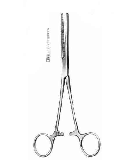 M00970 MOREZMORE 1pc Straight Forceps Hemostat Locking Serrated Tool 10
