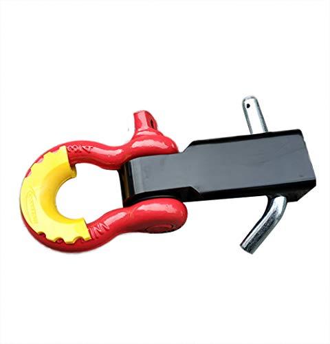 AIHOUSE Schäkelempfänger 2 Zoll, 33000 Lbs Bruchfestigkeit Heavy Duty Receiver Mit Schraubstift 3/4 Schäkel, Abschleppen Für Fahrzeugrückgewinnung Off-Road,F Cover