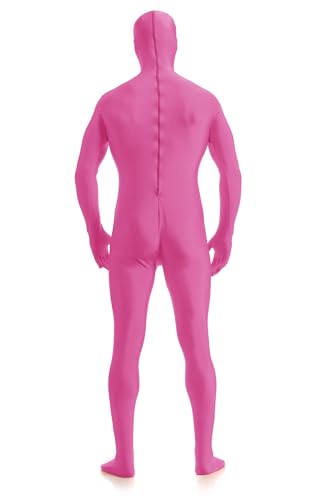 Image of ATHX Men's and Women's Spandex Open Face Bodysuit Costume Adult Stretchy Halloween Cosplay Body Suit Zentai Suit Outfits