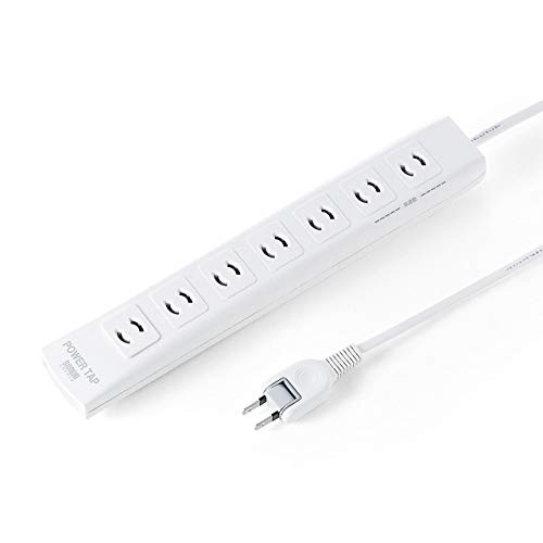 サンワダイレクト 7口タップ 2m 雷ガード マグネット