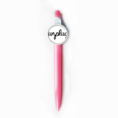 Stylo à bille rétractable bleu anti-bavure à message humoristique