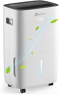 80-Pint Energy Star Dehumidifier for Basement - 5500 Sq. Ft. Quiet Dehumidifier for Large Capacity Room Home Bathroom Basements - Auto Continuous Drain Remove Moisture