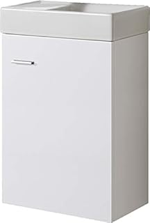 Badmöbel Unterschrank VISITO 40 in weiß inkl. Waschtisch