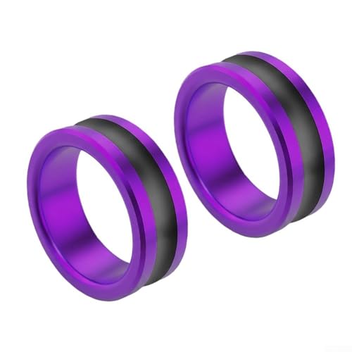 Anillo guía de línea de pesca construido para una aplicación de tensión constante al fijar líderes a ganchos o giratorios (2 piezas moradas)