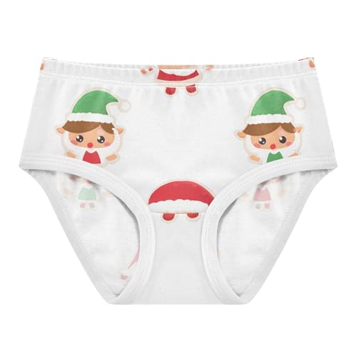 Girls' Panties Organic Cotton Toddler Underwear for Kid Christmas Elves