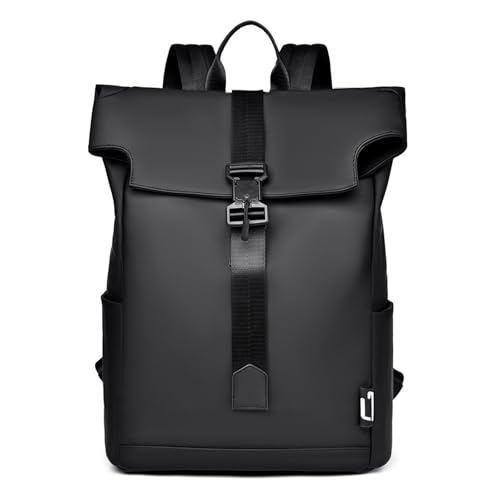 Genérico Mochila informal de viaje ligera resistente al agua ideal para portátil senderismo actividades al libre y uso diario para desplazamientos senderismo y uso diario (Black One Size)