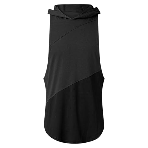 Camiseta sin mangas con capucha de hombre para entrenar culturismo en el gimnasio a diario