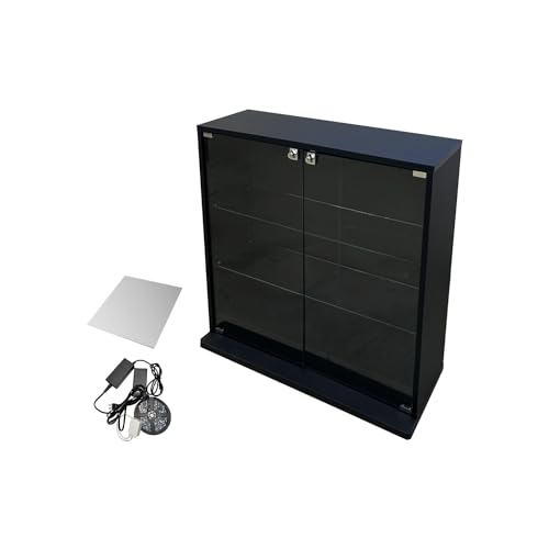 �n���Ƌ� �R���N�V�������b�N DIO �f�B�I ���C�h ��90cm ���[�^�C�v �{�� �w�ʃ~���[�ALED�t ���t �R���N�V�����P�[�X �K���X�P�[�X �f�B�X�v���C���b�N (��90cm ����81cm �u���b�N, ���s28cm�i�w�ʃ~���[+RGB LED�Z�b�g�j)