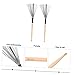 ULDIGI Drum Brushes Double Head Maple Drumsticks Steel Wire Brush for Jazz Drum Practice and Performance