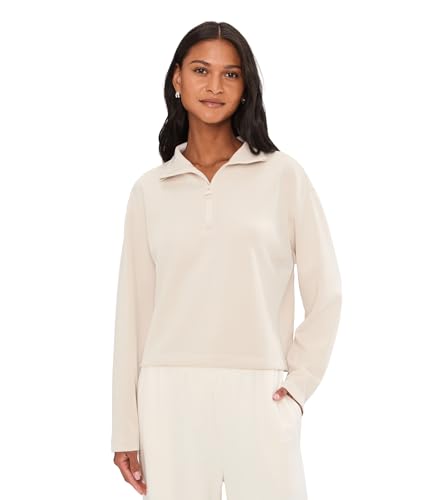 prAna Women's Shea Half Zip Almond II X-Small