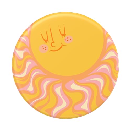 Image of PopSockets Adhesive Phone Grip, Holder, Phone Stand, Yellow - Sunny Groove
