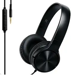 Fone de Ouvido com Fio Headphone Plug and Play Estéreo 626 Microfone, Áudio Cristalino, Confortável e Leve ideal para Estudo Música Home Office Chamadas e Reuniões