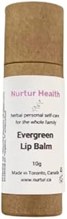 Evergreen Lip Balm - Natural and Organic Lip Balm, Herbal Lip Balm, Lip Moisturizer, Natural Lip Treatment for Dry Lips, Lip Care Gifts for Women or Men, Lip Repair, Organic Chapstick, Stocking Stuffers