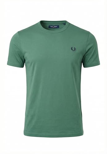 Fred Perry Camiseta M3519 U45 Deep Mint, verde, L