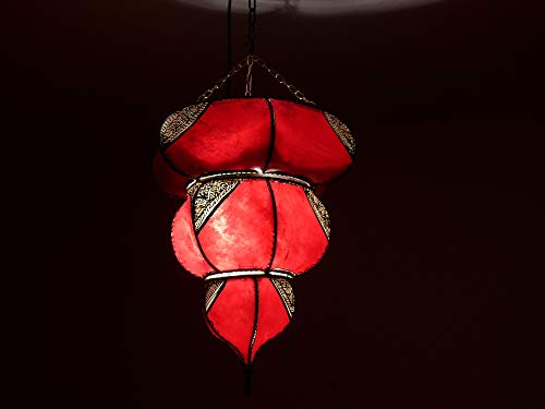 Marokko orientalische Decken Lampe Leuchte Henna Leder - 905386-0010 – Bild 3
