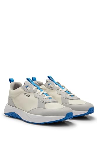 Image of HUGO Mens Running Style Mix Material Sneakers