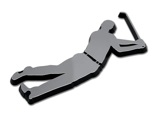 Image of Elektroplate Officially Licensed Golfer OEM Emblem for Cars, Trucks, and All Auto | Universal Fit at 3.25 inch x 1.35 inch | Weatherproof
