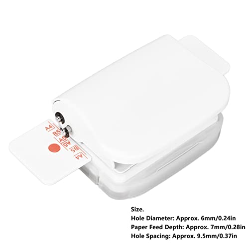 Mini máquinas de encadernação manual, máquina de encadernação de 6 furos, 5 folhas de papel, máquina