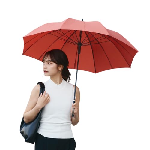 マーナ (marna) Shupatto アンブレラ 傘 レディース 雨傘 長傘 メンズ ボタンレス シュパット 男女兼用 晴雨兼用 プレゼント 撥水加工 撥水 シチリアオレンジ 58cm P614OR