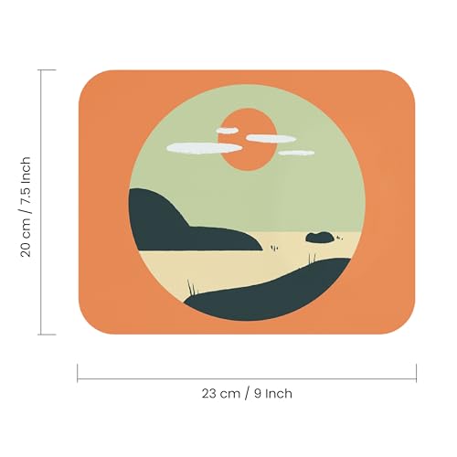 Image of Premium Non-Slip Mouse Pad | Smooth Surface for Optical & Laser Mouse | Durable Base Designs | Ideal for Office, Home & Gaming (Beautiful Scenic Print)