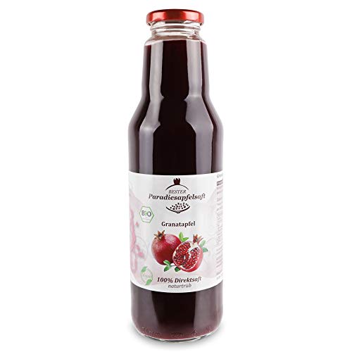 Bio Granatapfelsaft - 100% naturtrüber Direktsaft - 12 x 750 ml - aus reiner Kernpressung Cover