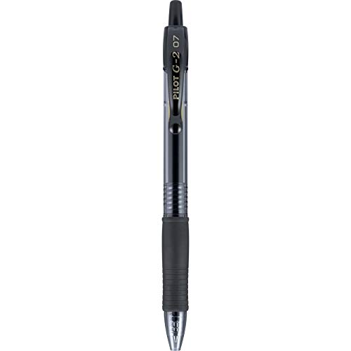 Image of Pilot G2 Retractable Premium Gel Ink Roller Ball Pen, Fine Point, Single Pen, Black Ink (31026)