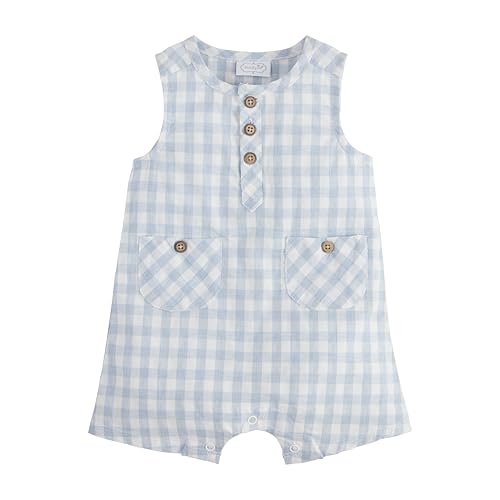 Mud Pie baby-boys Children's Gingham Shortall