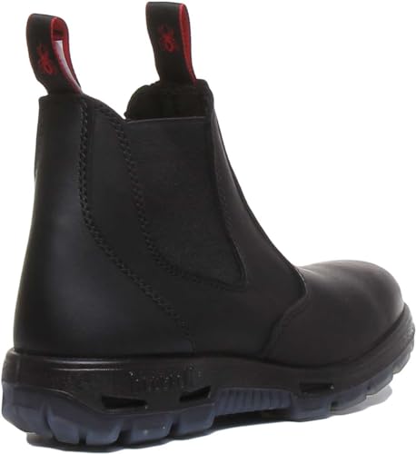 Redback UBBK Easy Escape Slip-On Soft Toe Black Work Boots Redback Boot Size UK8.5 = US9.53
