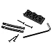 1Set Yootones Guitar Locking Nut & String Tension Bars String Retainers Compatible with Floyd Rose Tremolo Guitar Bridge (Black)