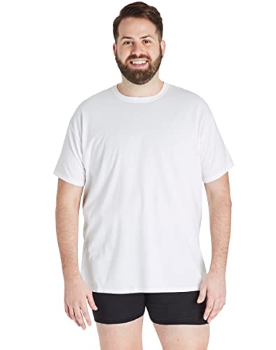 Hanes Mens Ultimate Big White Undershirt 4-Pack, 2XB, White3