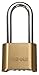 Trimax Solid Brass Resettable Combination 2" Body with 2-1/4" X 5/16" (8Mm) Schackle TPC225, Blister Packaging