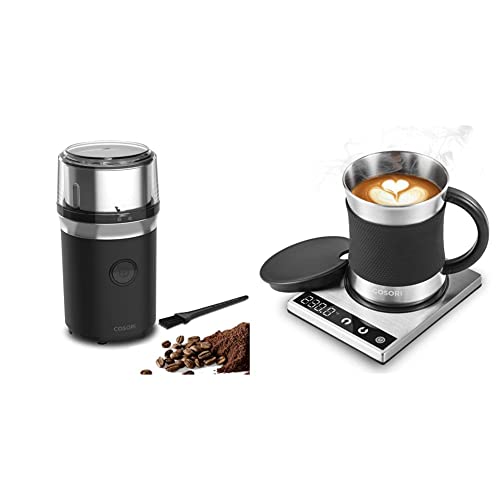 COSORI Coffee Grinder and Coffee Mug Warmer & Mug Set