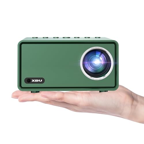 Image of Mini Projector,Portable Projector with Wifi5 and Bluetooth5.1, XIDU 1080P Full HD Mini Outdoor Projector,Home Theater Movie Projector Compatible with HDMI/USB/TV Stick/Android/iOS.