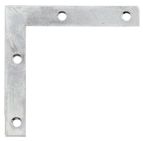 GAH-Alberts 337094 Furniture Angle 75 x 75 x 12 mm / 50 STK. Oberflaeche: galvanisch Gelb verzinkt