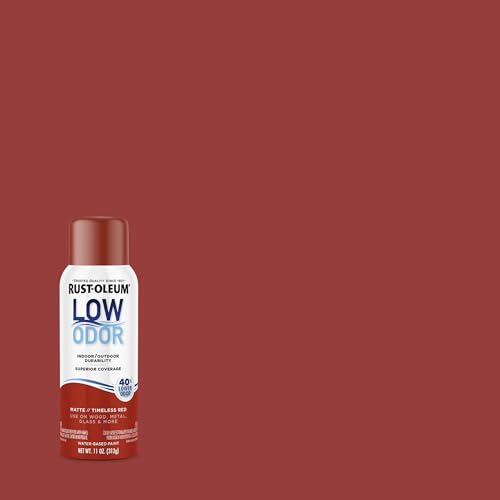Image of Rust-Oleum Low Odor Premium Spray Paint, 11 oz, Matte Timeless Red