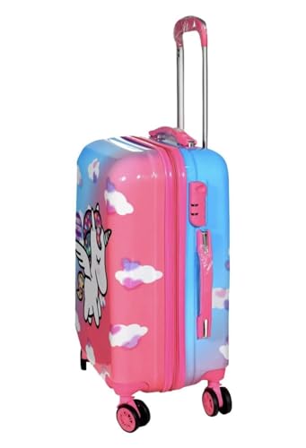 Image of ADSON PC Kids Trolley 360 Rotating Luggage 360 Wheels Non-Breakable Exclusive Edition 20 Inch Kids Hardsided Suitcase with 4 Wheels, 360 Wheel Travel Trolley Bag
