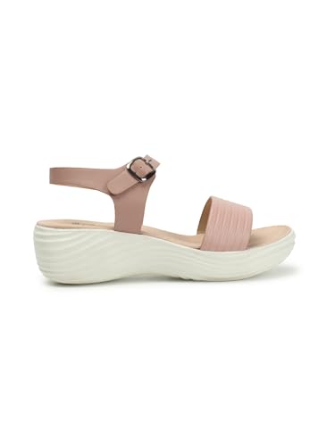 Image of Carlton London women's Lightweight Comfort Wedge Ankle Strap Sandals