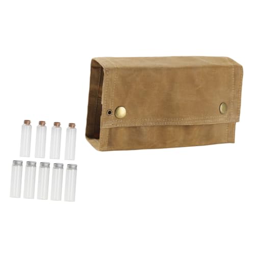 Set Di Spezie in Scatola Portatile Con 9 Bottiglie Di Mini Portabottiglie Per Uso in Cucina Allaperto