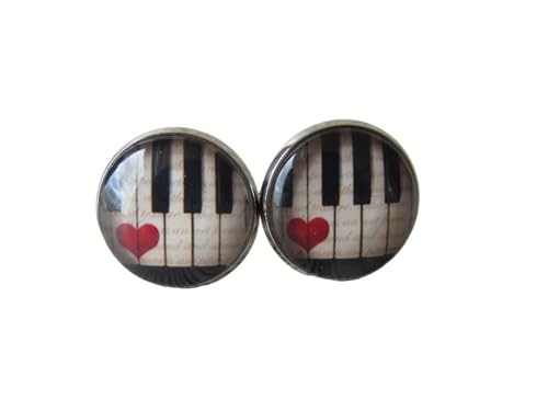Piano Cufflinks Keyboard Cuff Links Music Wedding CL25