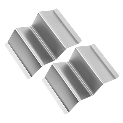 Cabilock 2Pcs Rustproof Stainless Steel Taco Holders Shaped Display Racks for Easy Filling Serving Wear Resistant Kitchen Display Racks for Tacos for Parties