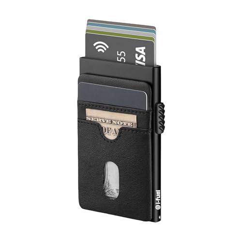 Porte-cartes pop-up en métal fin pour homme actif style minimaliste urbain