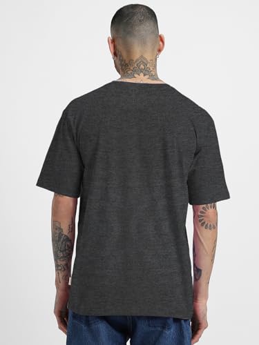 Image of Veirdo Oversized Baggy Fit Drop Shoulder Half Sleeves Round Neck Solid Pure 100% Cotton T-Shirt for Men (Available in White, Black, Mustard, Maroon, Green, Lilac, Navy, Red Color)