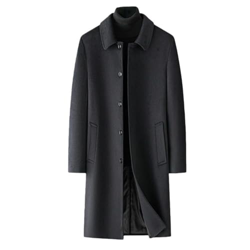 Trench long en laine homme au style décontracté pour vos sorties de week-end