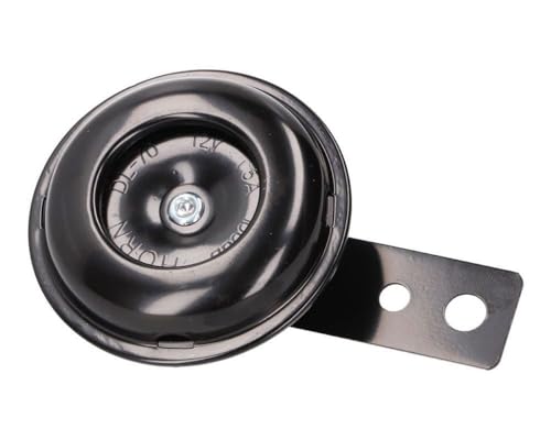 Hupe Horn 12Volt DC 65mm schwarz Mofa Roller Moped Motorrad Quad ATV Supermoto