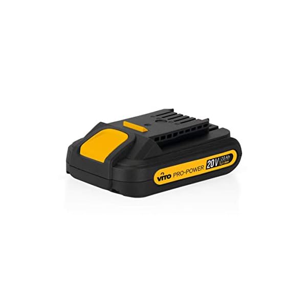 VITO 20V Akku Stichsäge mit Akku und Ladegerät HCS/HSS, PRO-Power 4-Wege Pendelsystem, 2,0Ah Akku, 45°Schnittwinkel, 0… – Bild 7