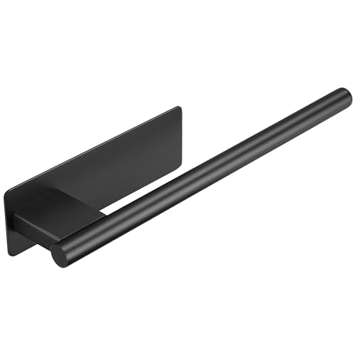 OETAMS Toalleros de Baño sin Taladro, Toallero Adhesivo Baño, 304 Acero Inoxidable Toalleros de Baño para Baño y Cocina, Negro